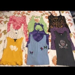 y2k mystery bundle of 9 tops